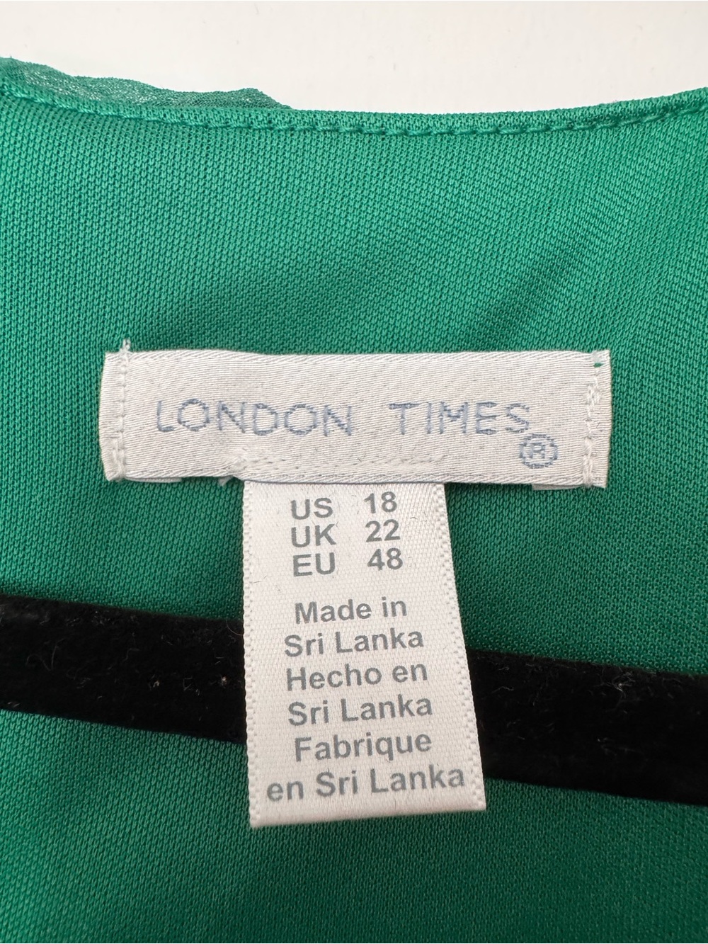 London Times Floral Faux Wrap Ruffle Hem Midi Maxi Dress Green Pink Size 18 - Picture 7 of 7
